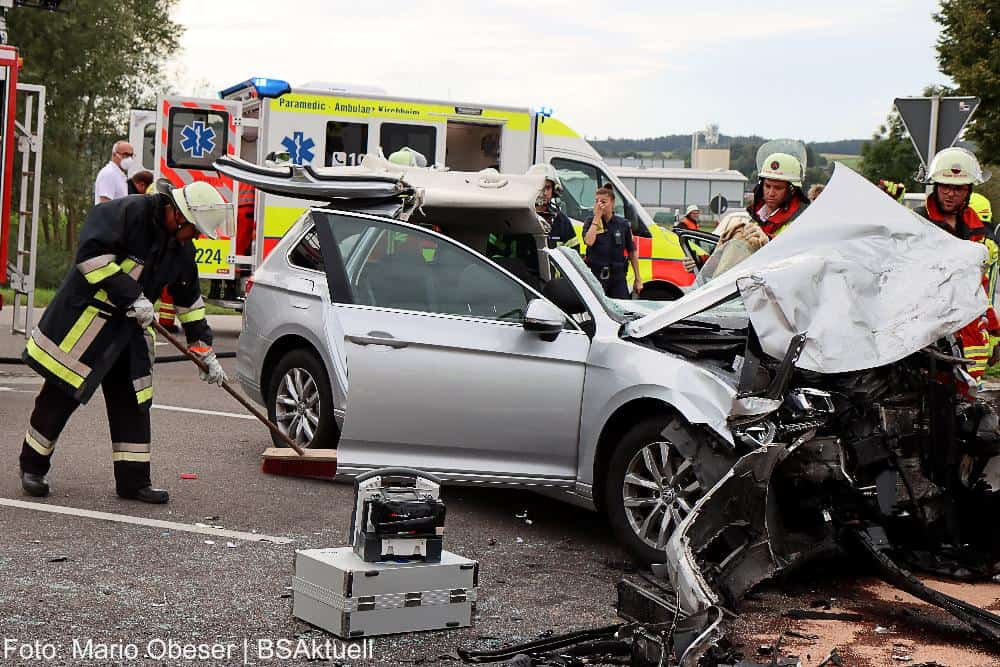 Unfall Ziemetshausen B300 06092022