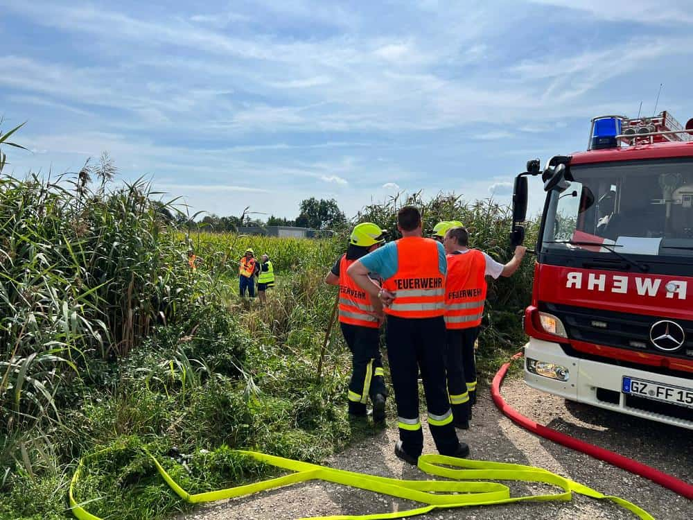 Unfall Flugplatz Günzburg 30082022