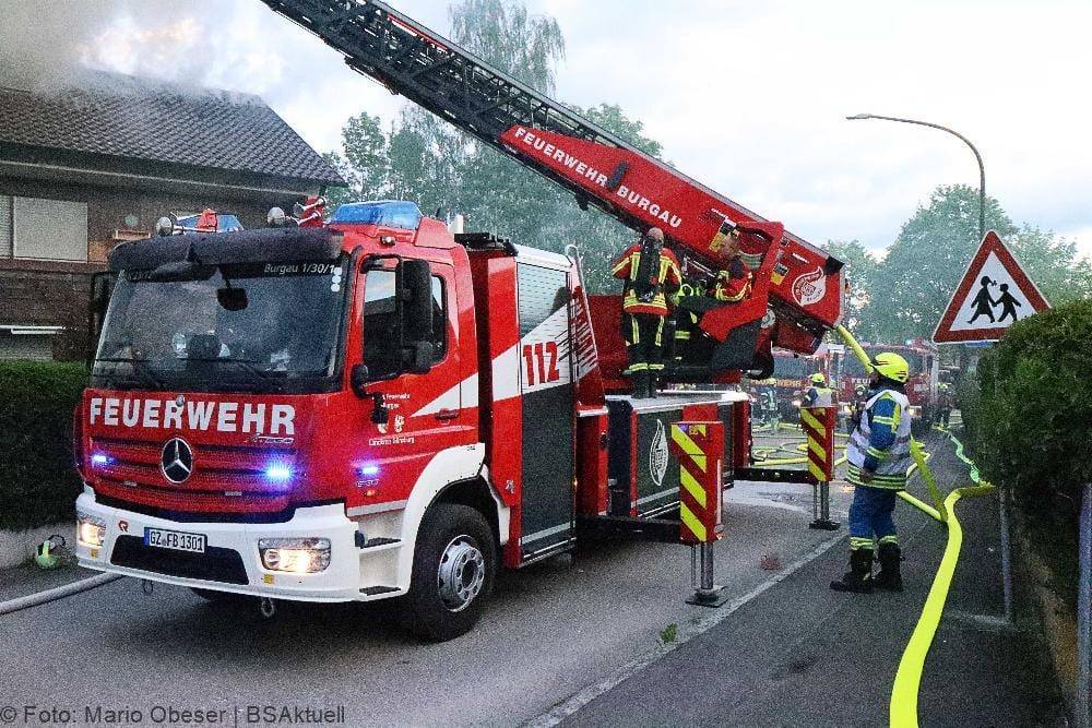 Brand Dachgeschosswohnung Offingen