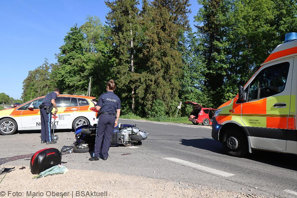 Unfall B16 Günzburg-Gundelfingen 15052022