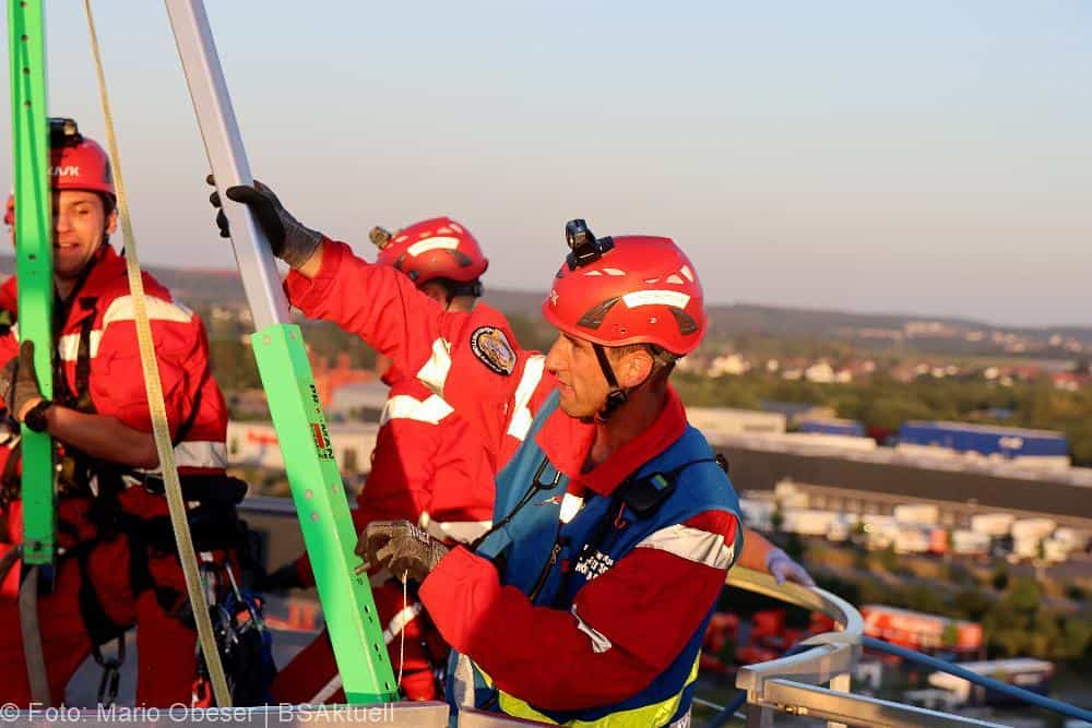 Leipheim Übung Rettung Silo 19072022