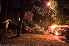 Neu-Ulm Baum Blitzschlag gegen Gebaaude 21072022 2