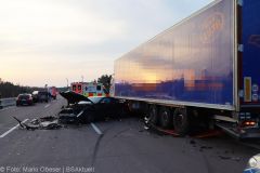 Unfall A8 Lkw Zusmarshasuen Burgau 28032022 2