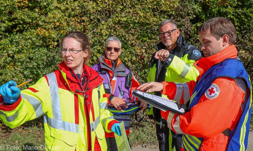 Große Katastrophenschutz-Übung bei Firma Rigdon in Günzburg
