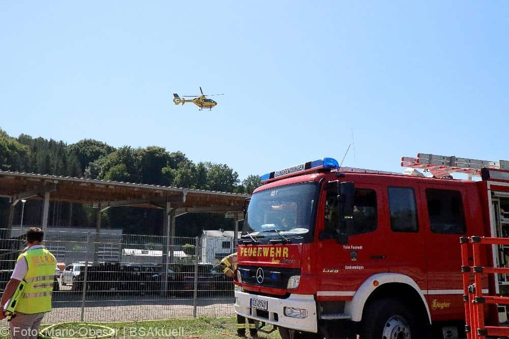 Muldenkipper kippt Gundremmingen