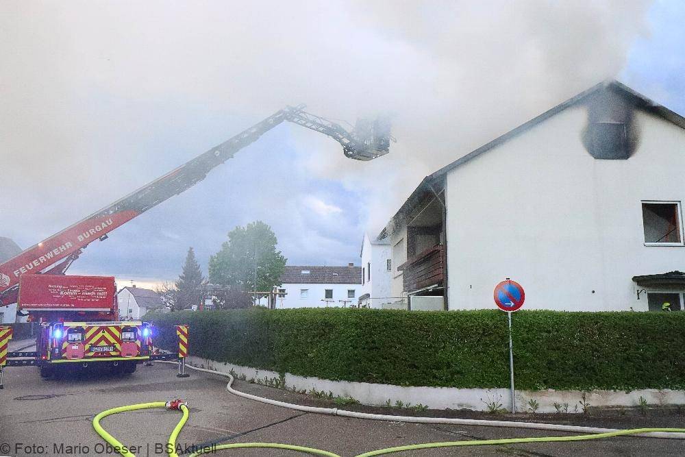 Brand Dachgeschosswohnung Offingen