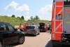 Auffahrunfall Lkw Spurwechsel A8 Unterknoeringen 11062021 4