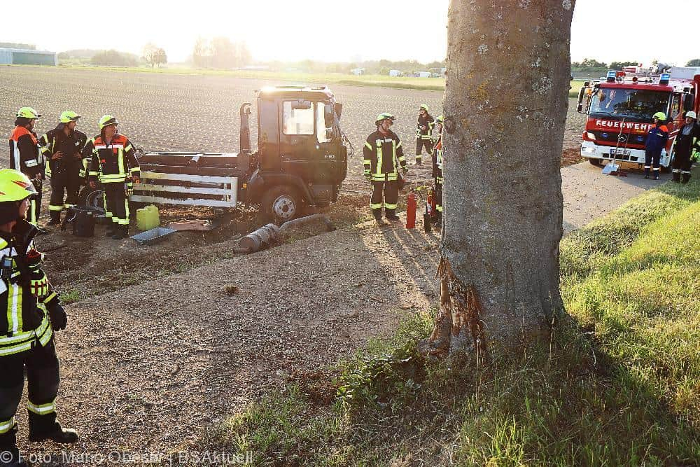 Unfall Kleinlaster Großkötz Bubesheim 15062022
