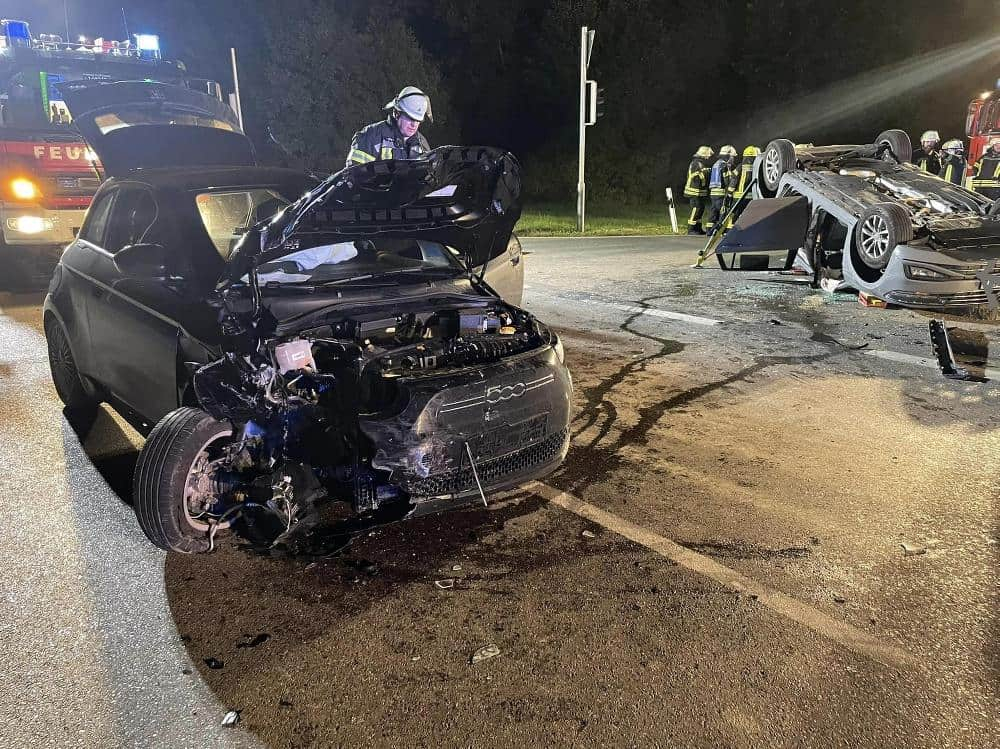 Unfall Jedesheim Feuerwehr Illertissen