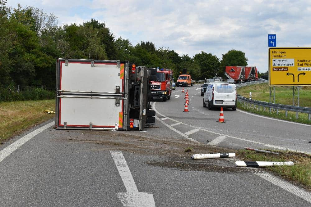 Lkw AS Bad Wörishofen kippt 27072022