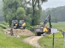 Hochwasser 2024 Höselhurst nahe Dammöffnung 3