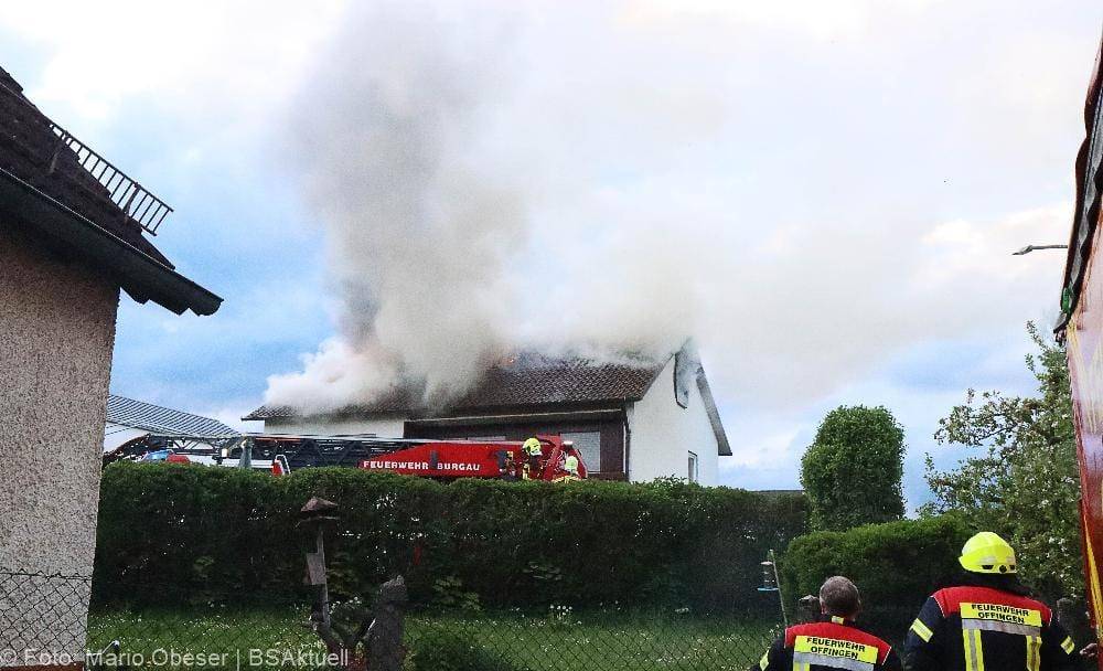 Brand Dachgeschosswohnung Offingen
