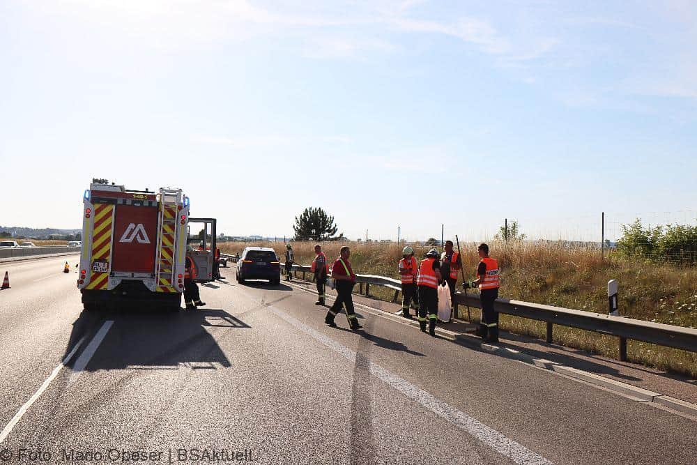 Unfall A8 Leipheim - Kreuz Elchingen 17072022