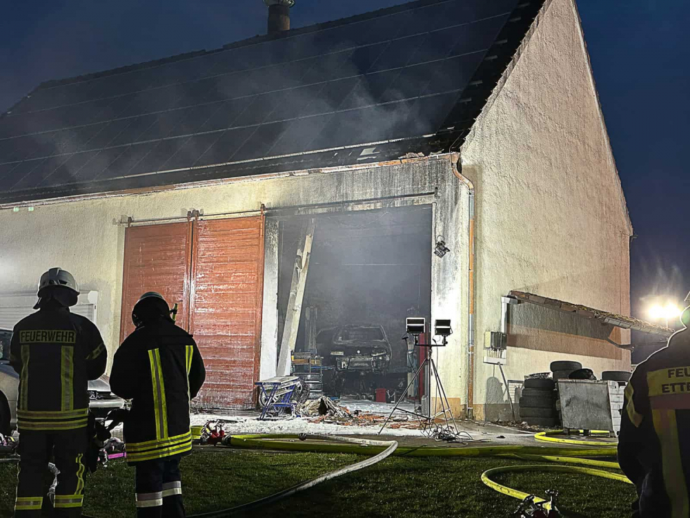 Brand in Gebäuse in Wettenhausen am 07.03.2024