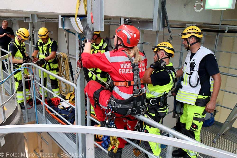 Leipheim Übung Rettung Silo 19072022