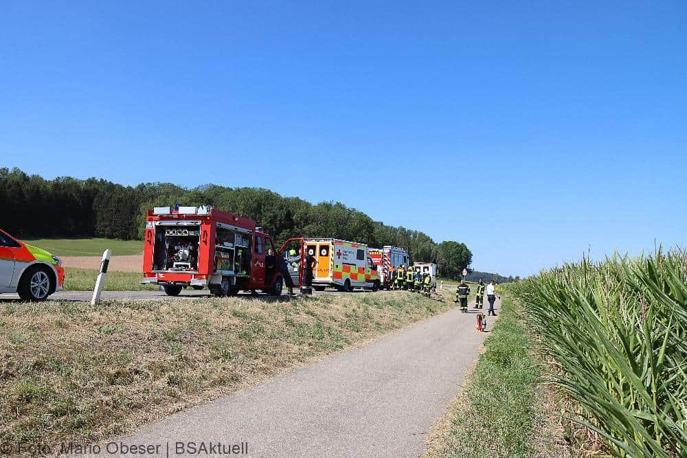 Unfall Aislingen - Weisingen 16072022