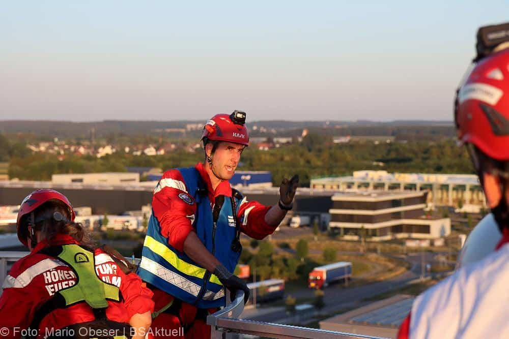 Leipheim Übung Rettung Silo 19072022