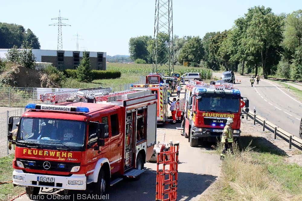 Muldenkipper kippt Gundremmingen