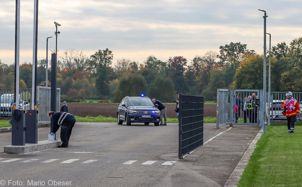 Große Katastrophenschutz-Übung bei Firma Rigdon in Günzburg