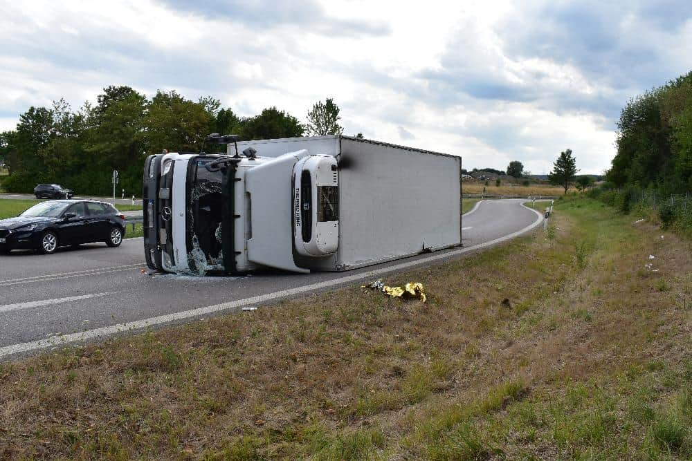 Lkw AS Bad Wörishofen kippt 27072022