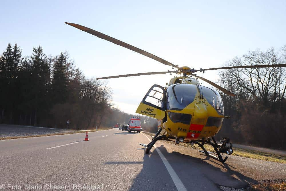 Am heutigen Freitagnachmittag, 19.01.2024, ereignete sich auf der Staatsstraße 2509, zwischen Leipheim und Unterfahlheim gegen 14.45 Uhr ein Verkehrsunfall mit schweren Folgen.