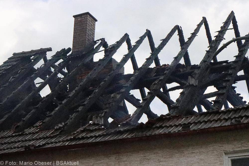 Brand eines Bauenhauses in Jettingen