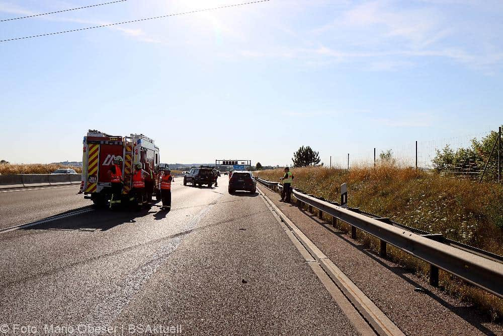 Unfall A8 Leipheim - Kreuz Elchingen 17072022