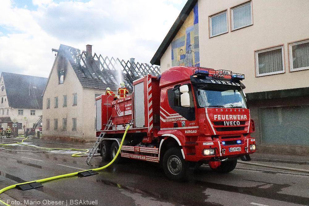 Brand eines Bauenhauses in Jettingen