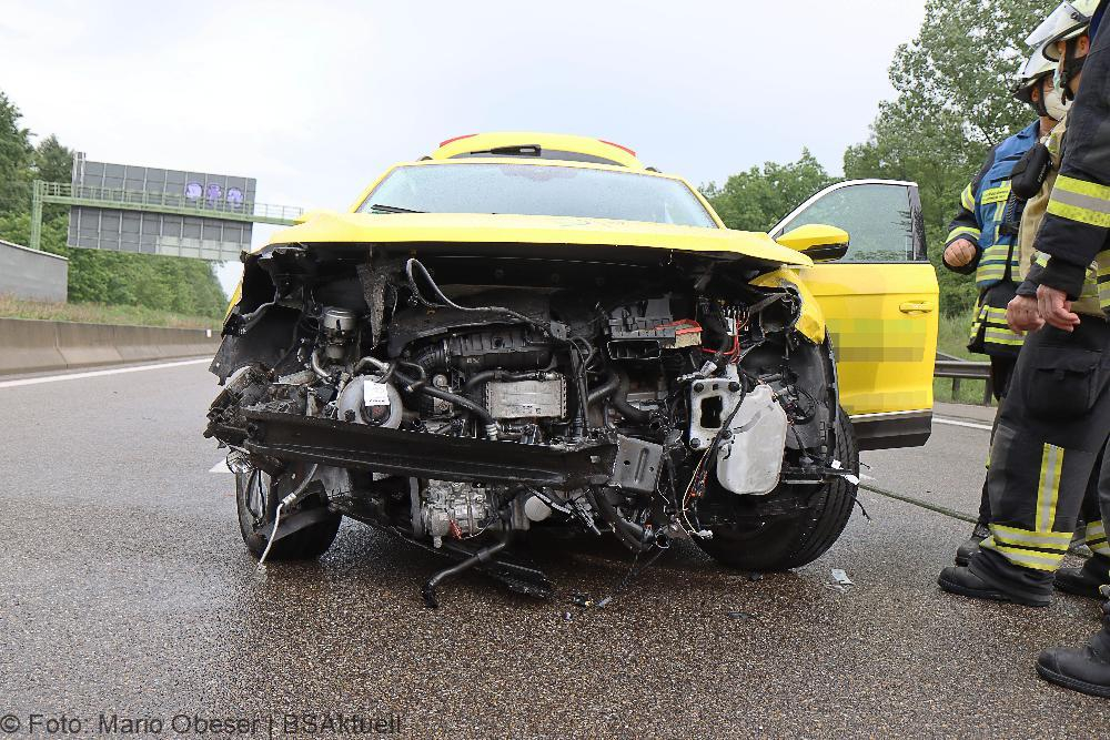 Unfall A8 Leipheim Elchingen 23052022