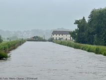 Hochwasser 2024 Höselhurst nahe Dammöffnung 1