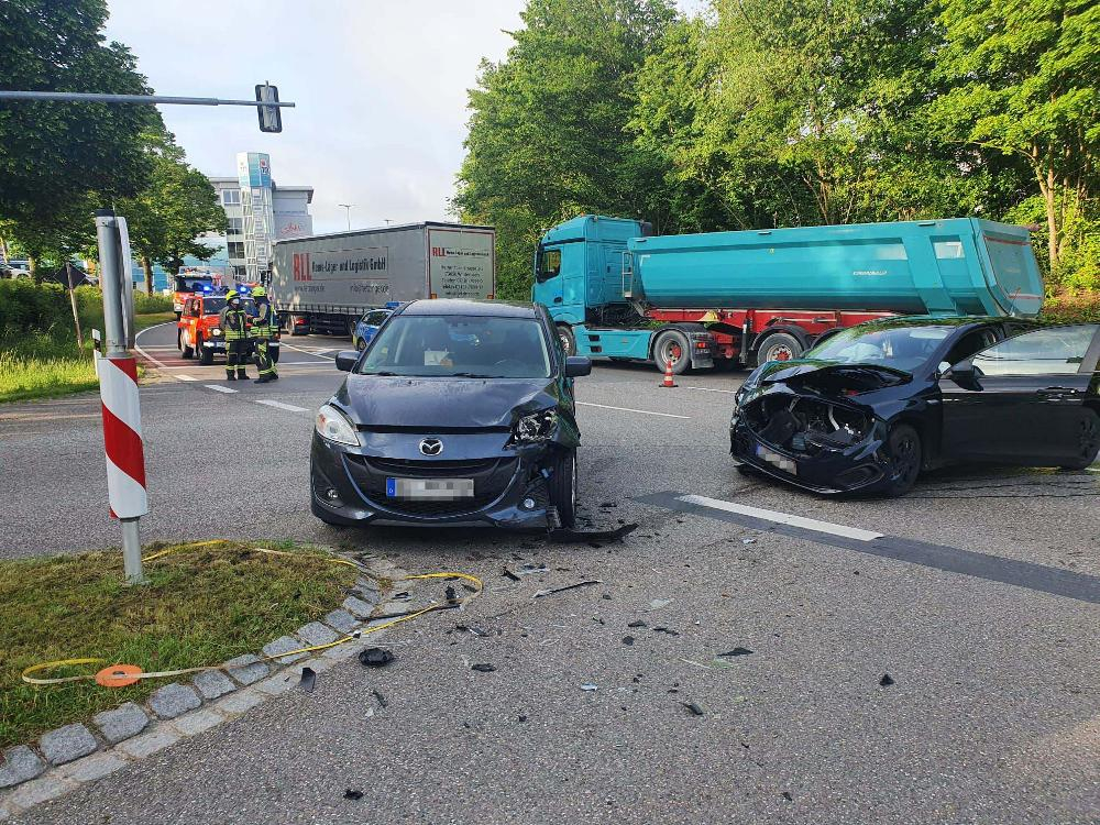 Unfall Günzburg Lindenallee Polizeiohr