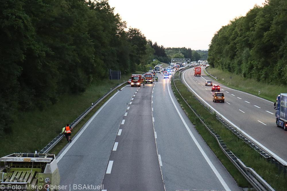Unfall A7 Kreis Neu-Ulm Buchenberg 10062022