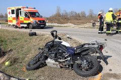 Unfall Motorrad Pkw Lauingen Weisingen 27032022 9