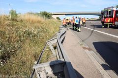 Unfall A8 Leipheim - KReuz Elchingen 17072022 19