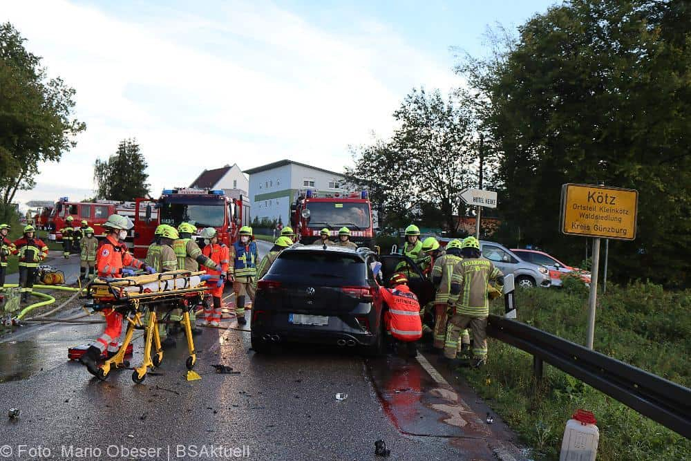 Unfall B16 Kleinkötz Munasenke 14092022