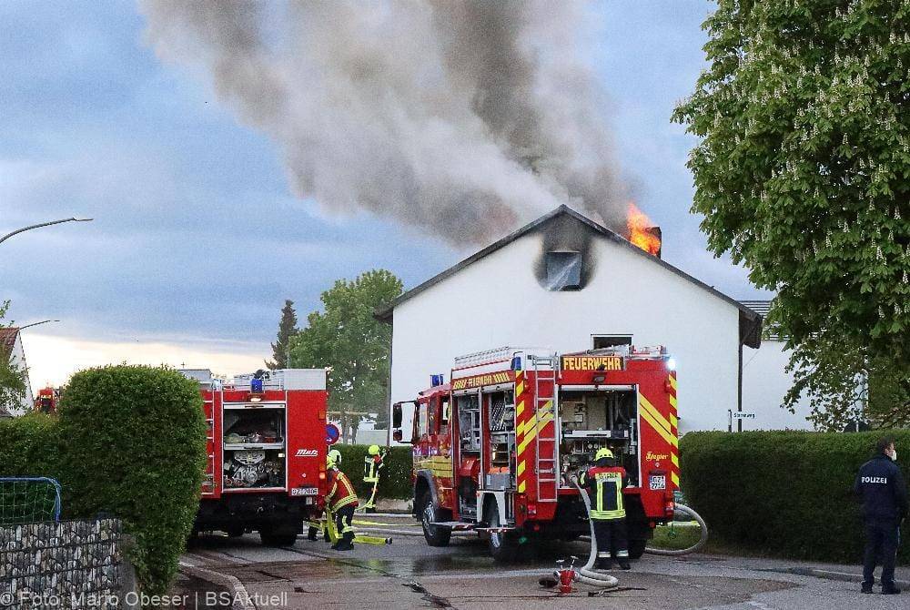 Brand Dachgeschosswohnung Offingen