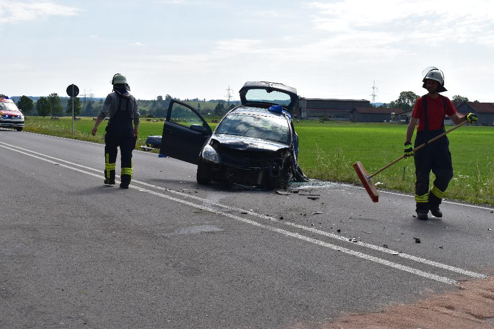 Unfall Ruderratshofen B12 16072022
