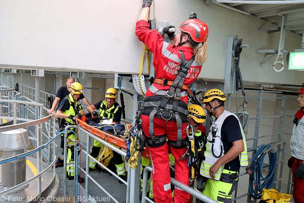Leipheim Übung Rettung Silo 19072022