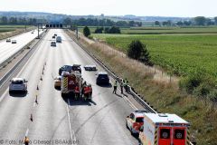 Unfall A8 Leipheim - KReuz Elchingen 17072022 2