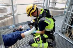 Leipheim Übung Rettung Silo 19072022 32