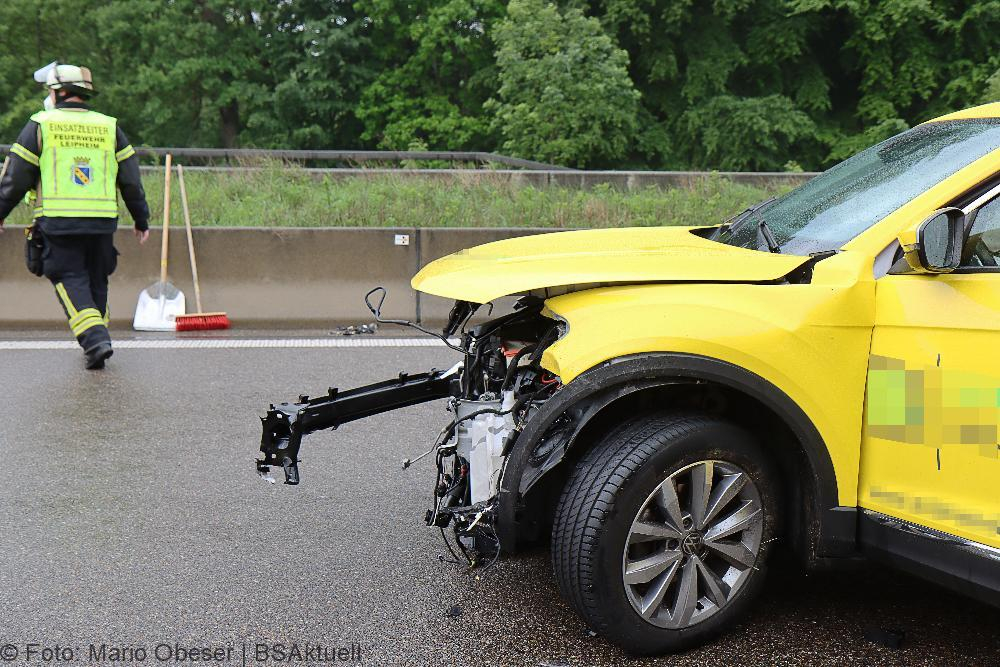 Unfall A8 Leipheim Elchingen 23052022