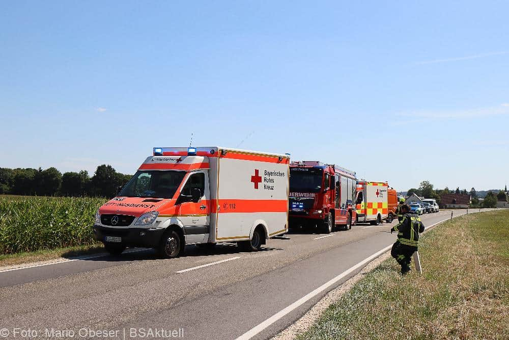 Unfall Aislingen - Weisingen 16072022