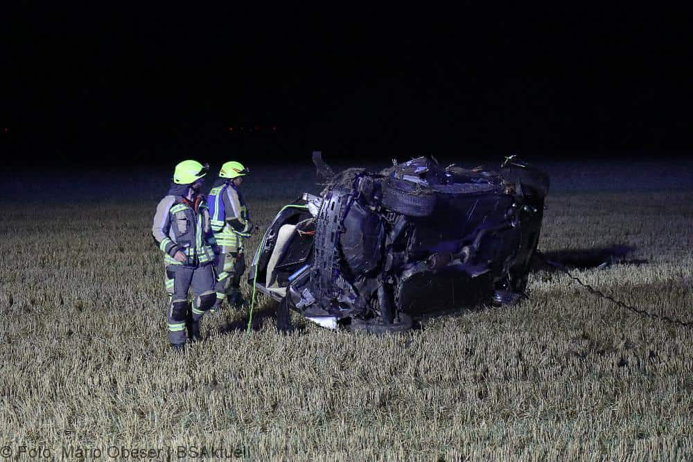Unfall Günzburg Überschlag 20082022