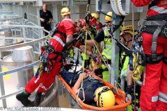 Leipheim Übung Rettung Silo 19072022 122