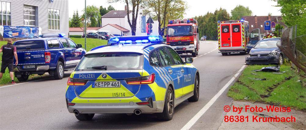 Unfall Krumbach am Freibad am 22.05.2021