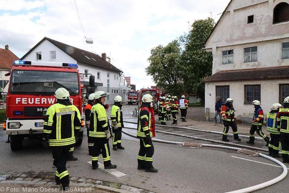 Brand eines Bauenhauses in Jettingen