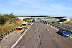 Unfall A8 Leipheim - KReuz Elchingen 17072022 18