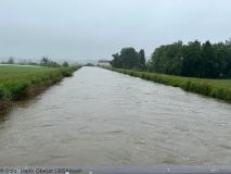 Hochwasser 2024 Höselhurst nahe Dammöffnung 2