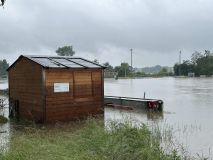 Hochwasser 2024 Ichenhausen Sportplatz 4