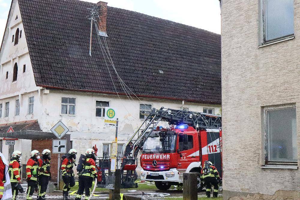 Brand eines Bauenhauses in Jettingen